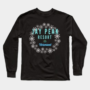 Jay Peak Resort Vermont, U.S.A  White snow. Gift Ideas For The Ski Enthusiast. Long Sleeve T-Shirt